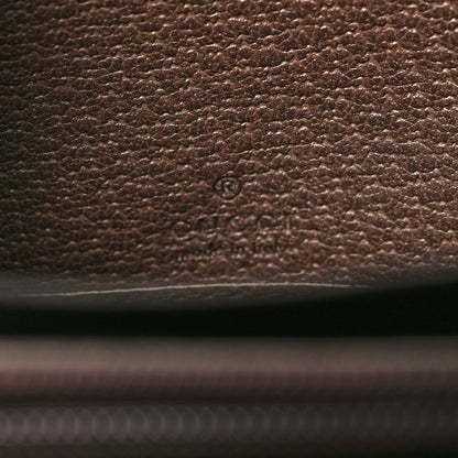 Gucci GG Supreme Monogram Web Ophidia Zip Around Wallet Brown 6 of 9