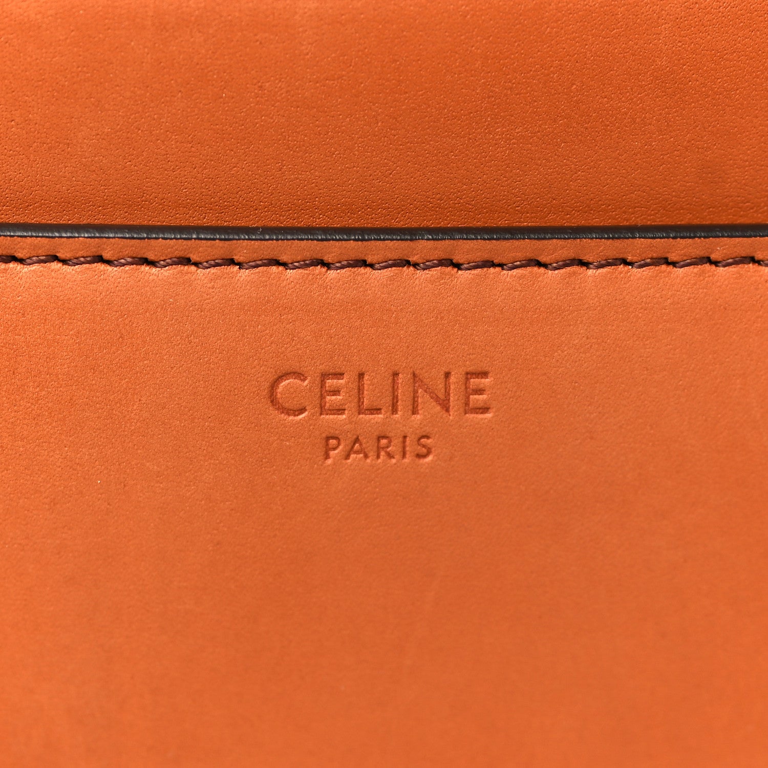 Celine Satinated Calfskin Medium 16 Top Handle Bag Tan 5 of 10