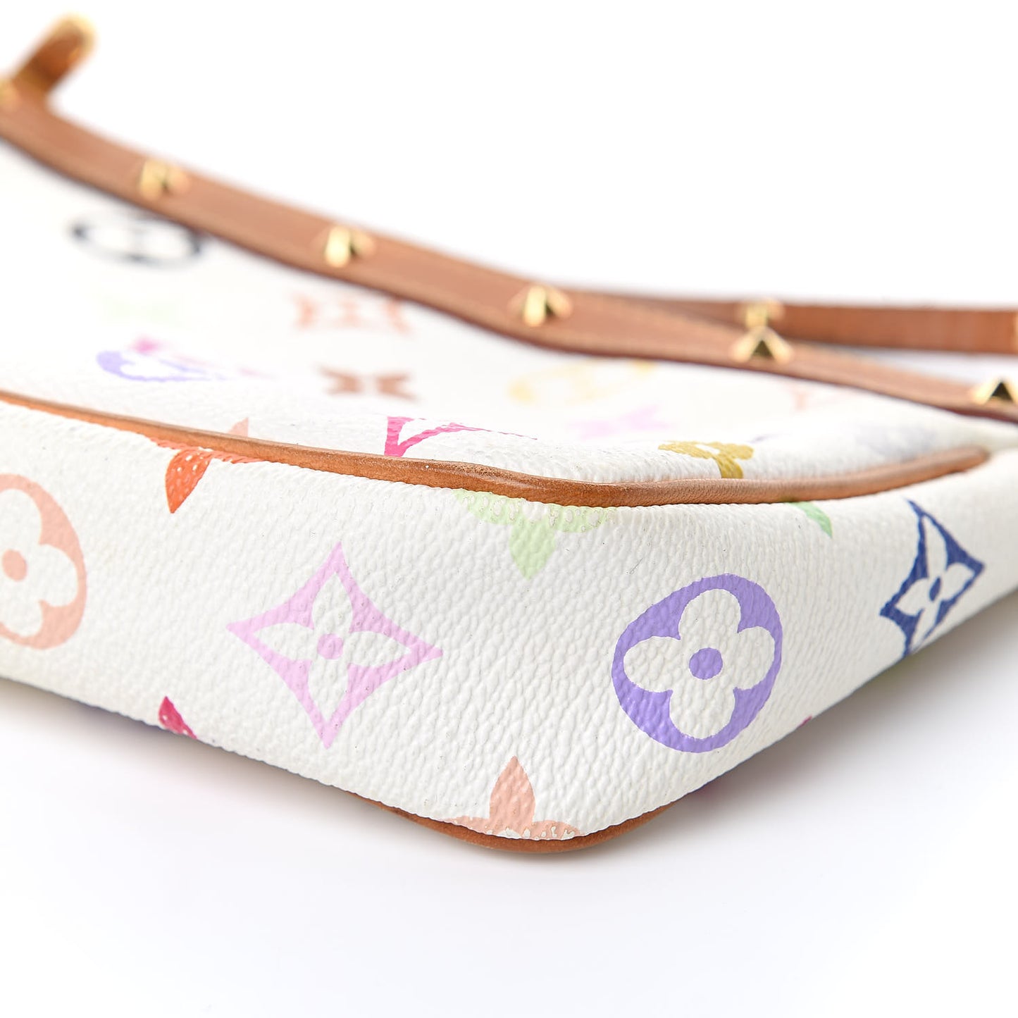 Monogram Multicolor Pochette Accessories White