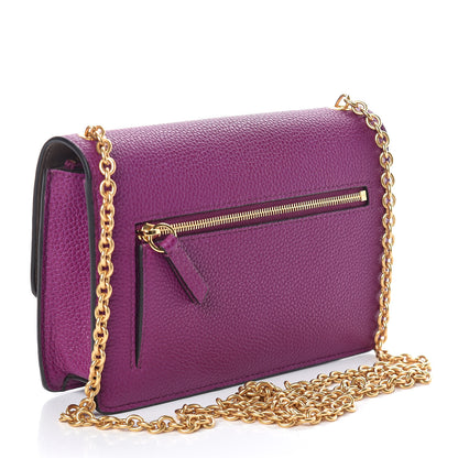 Mulberry Small Classic Grain Calfskin Small Darley Violet 3 of 9