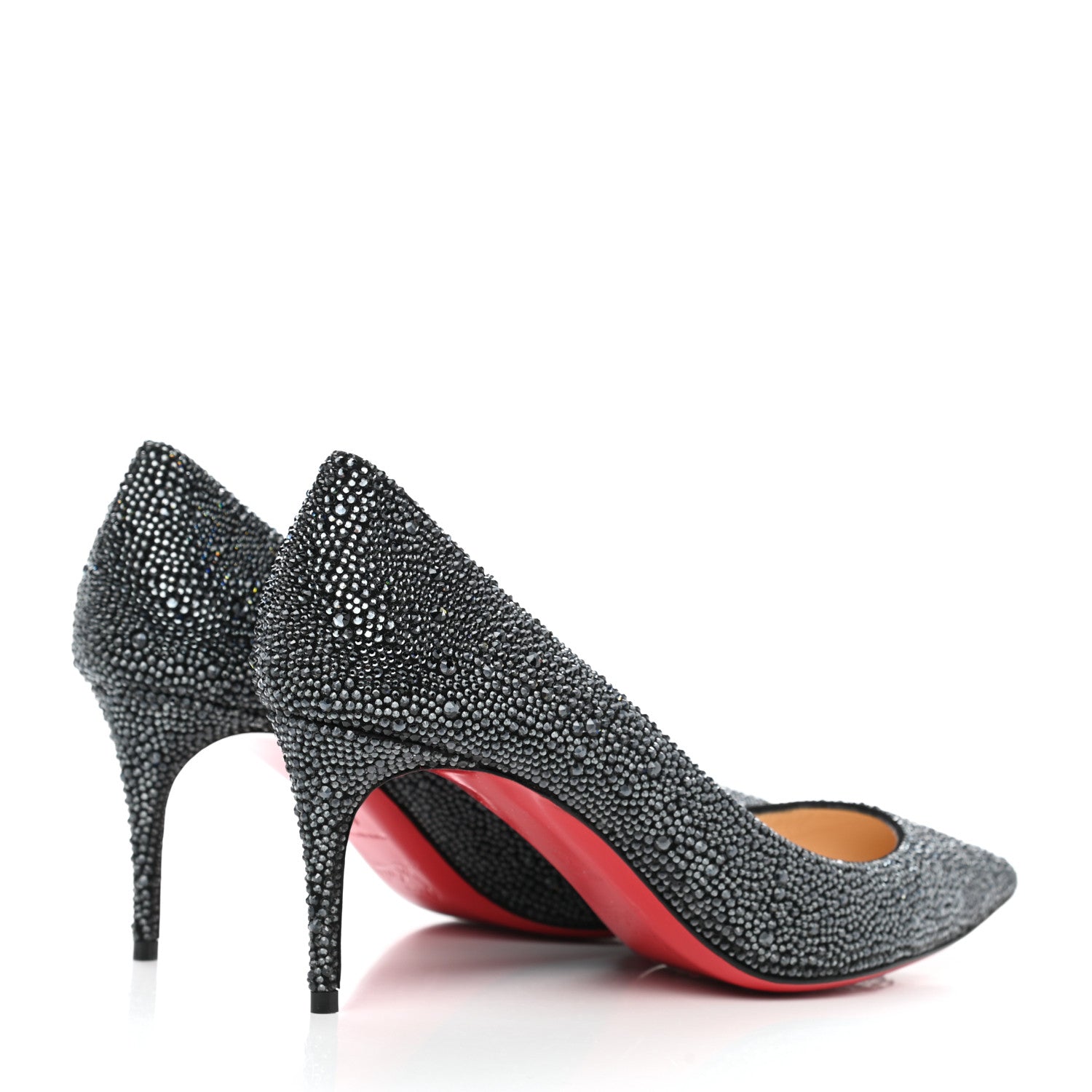 Christian Louboutin Suede Strass Kate 70 Pumps 40 Anthracite 4 of 8