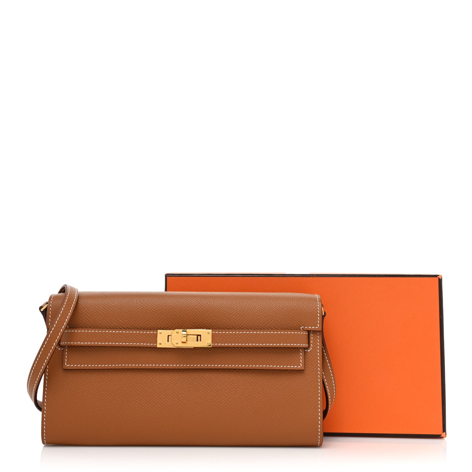 Hermes Epsom Kelly Wallet To Go Gold 10 of 10