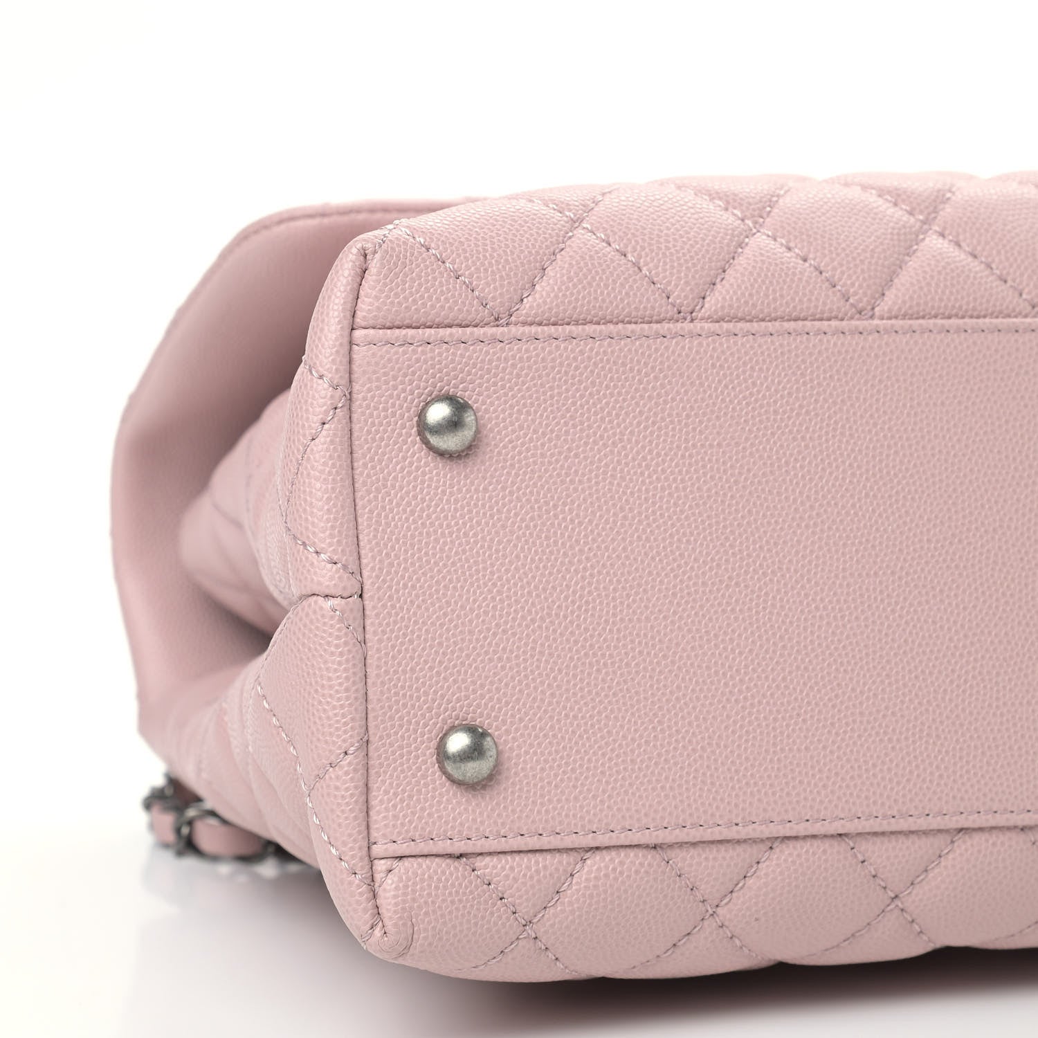 Chanel Caviar Quilted Medium Coco Handle Flap Light Pink 8 of 14