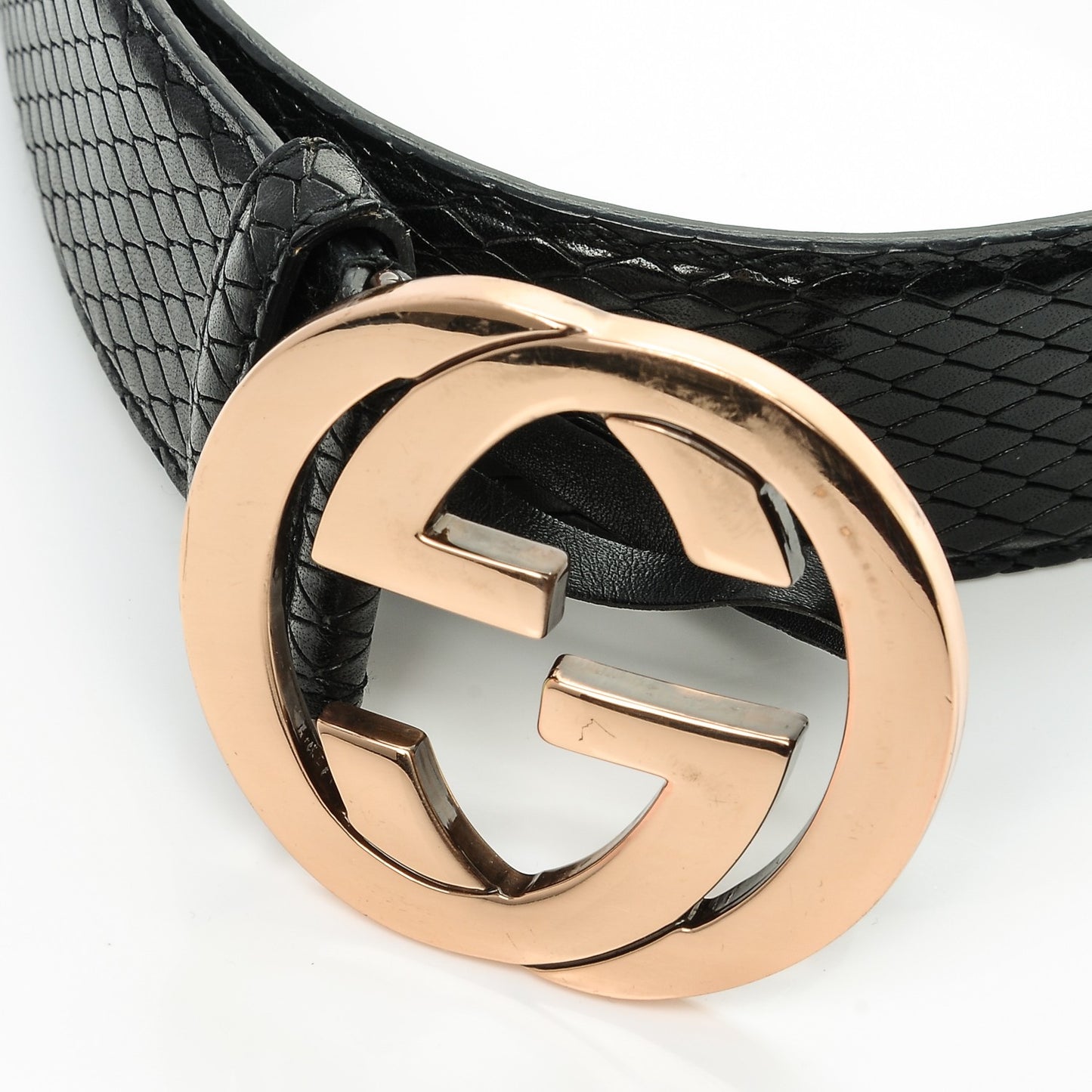 Python Interlocking G Belt 80 32 Black
