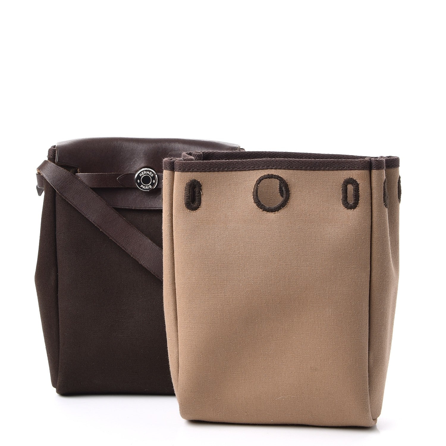 Hermes Toile Herbag TPM Havane Etoupe 4 of 11