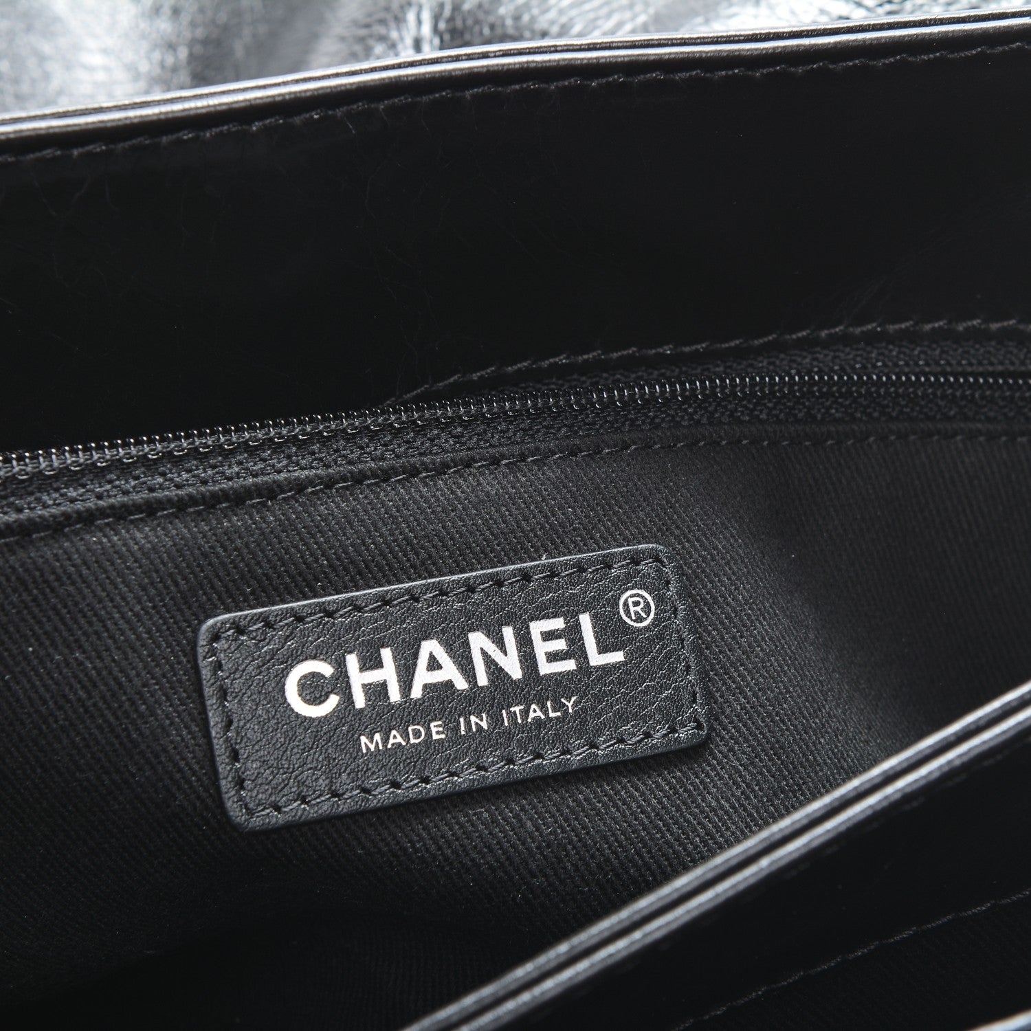 Chanel Glazed Calfskin Quilted Large Lady Pearly Flap Black 6 of 7