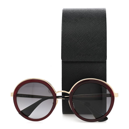 Prada Round Frame Sunglasses SPR 50T Red 7 of 7
