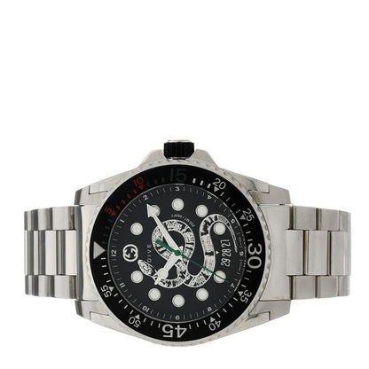 Gucci Stainless Steel 45mm Dive Snake Quartz Watch Black 2 of 5
