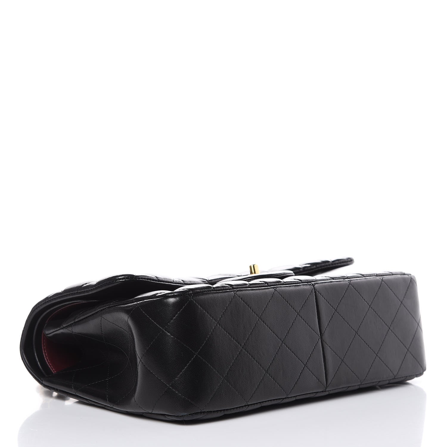 Chanel Lambskin Quilted Jumbo Double Flap Black 4 of 16