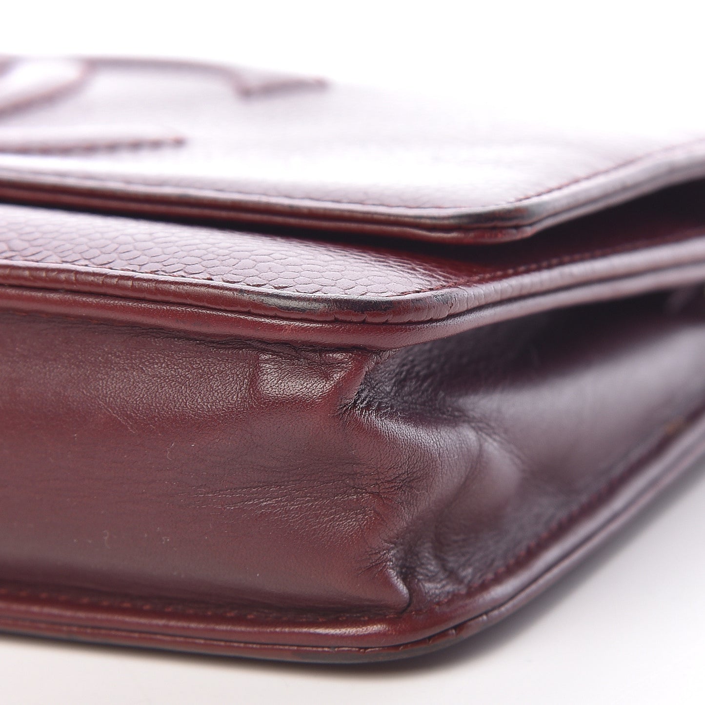 Caviar Timeless CC Wallet on Chain WOC Dark Red