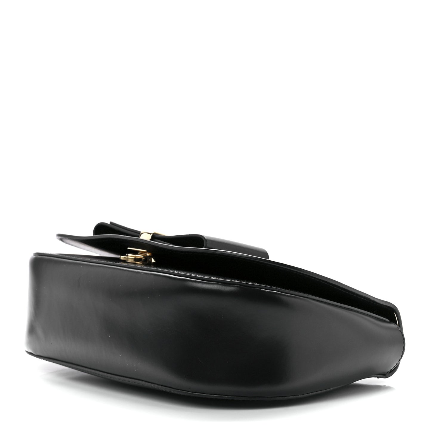 Smooth Calfskin Anna Shoulder Bag Black