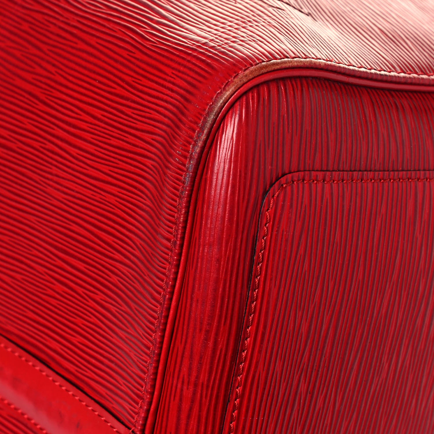 Louis Vuitton Epi Keepall 55 Castillan Red 10 of 32