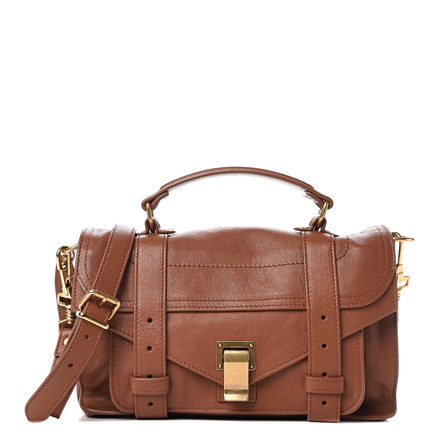 Lambskin Tiny PS1 Satchel Saddle