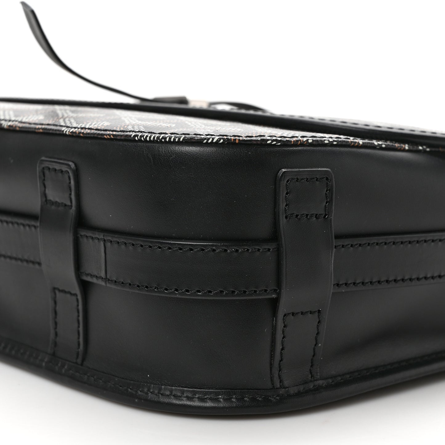 Goyardine Belvedere II MM Messenger Bag Black