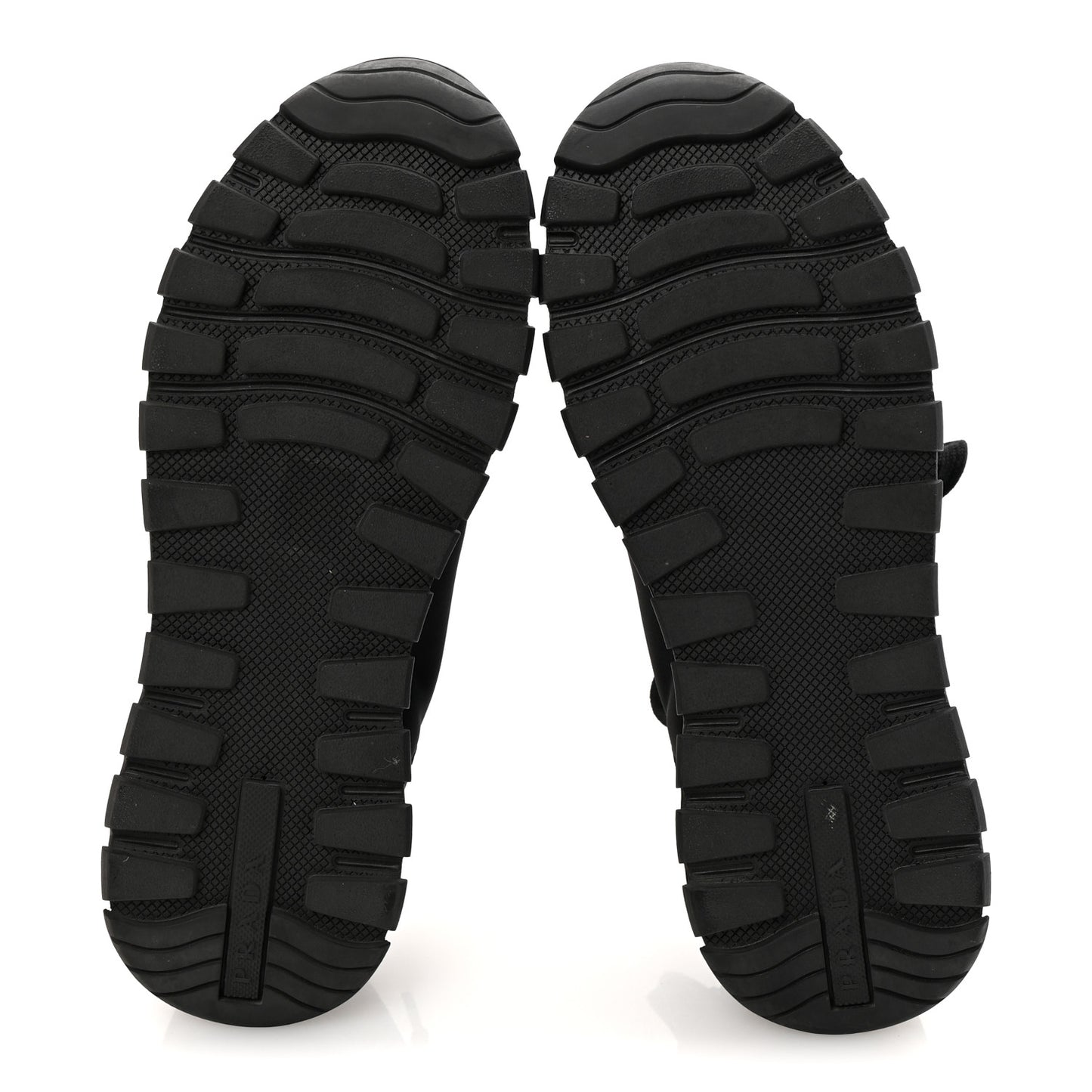 Re-Nylon Gabardine Logo Sneakers 39.5 Black