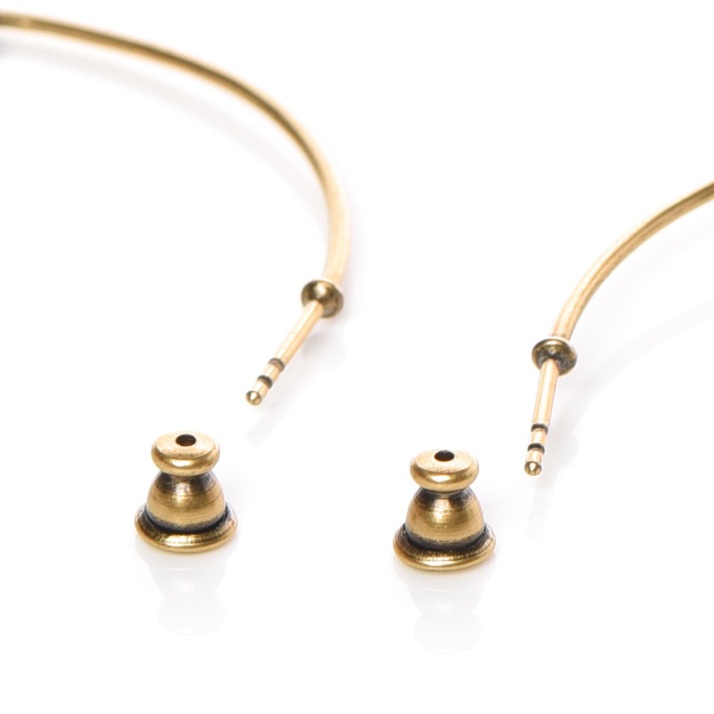 Metal J'Adior Hoop Earrings Aged Gold