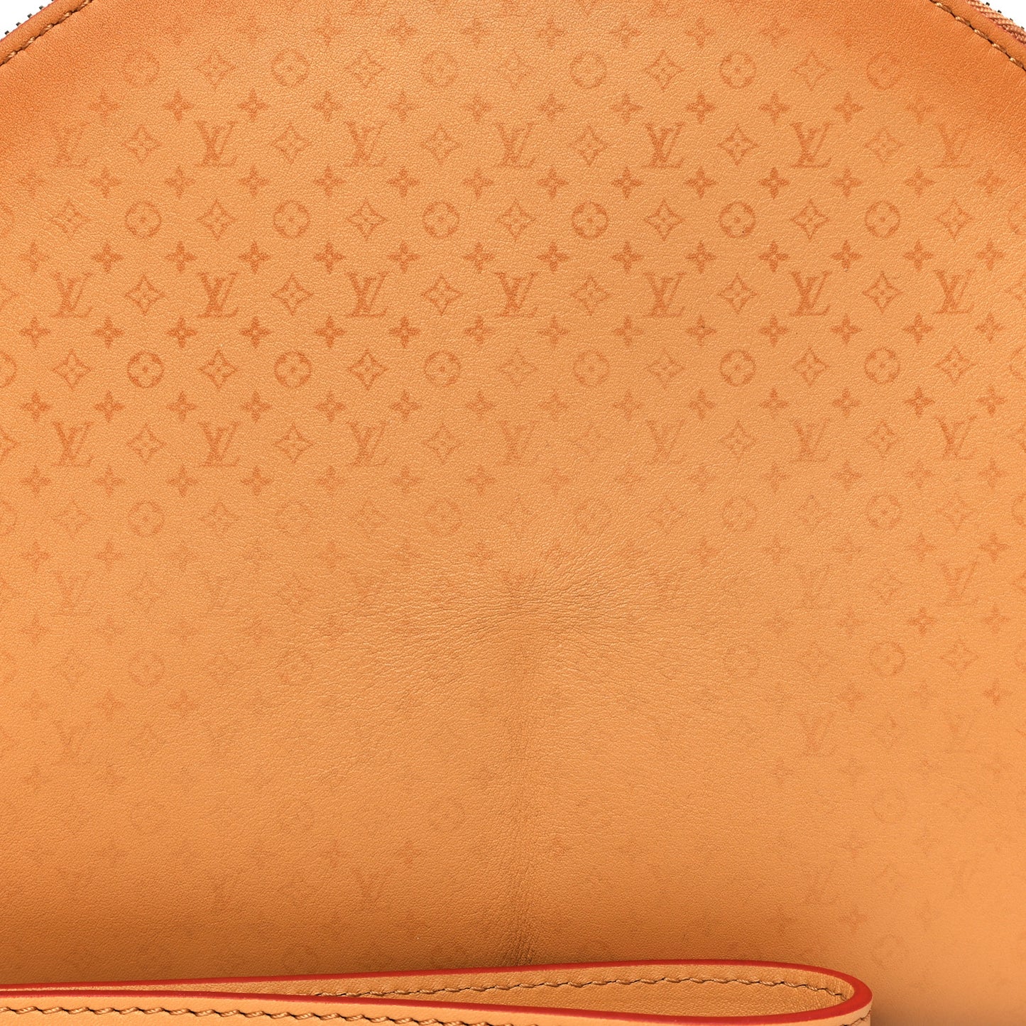 Calfskin Monogram Fortune Cookie Pouch Purple