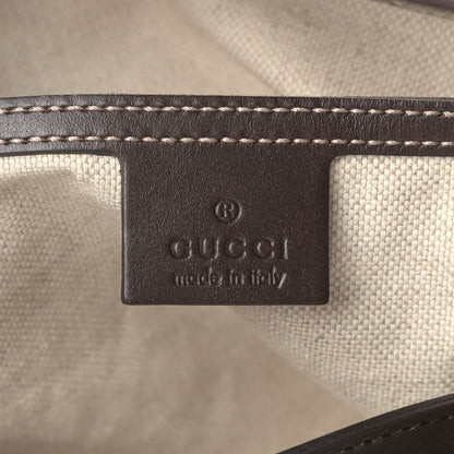 Gucci GG Supreme Monogram Medium Zippered Shopping Tote Dark Brown 8 of 10