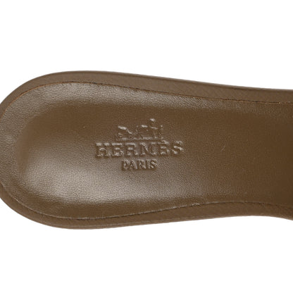 Hermes Epsom Oasis Sandals 38 Etoupe 12 of 18