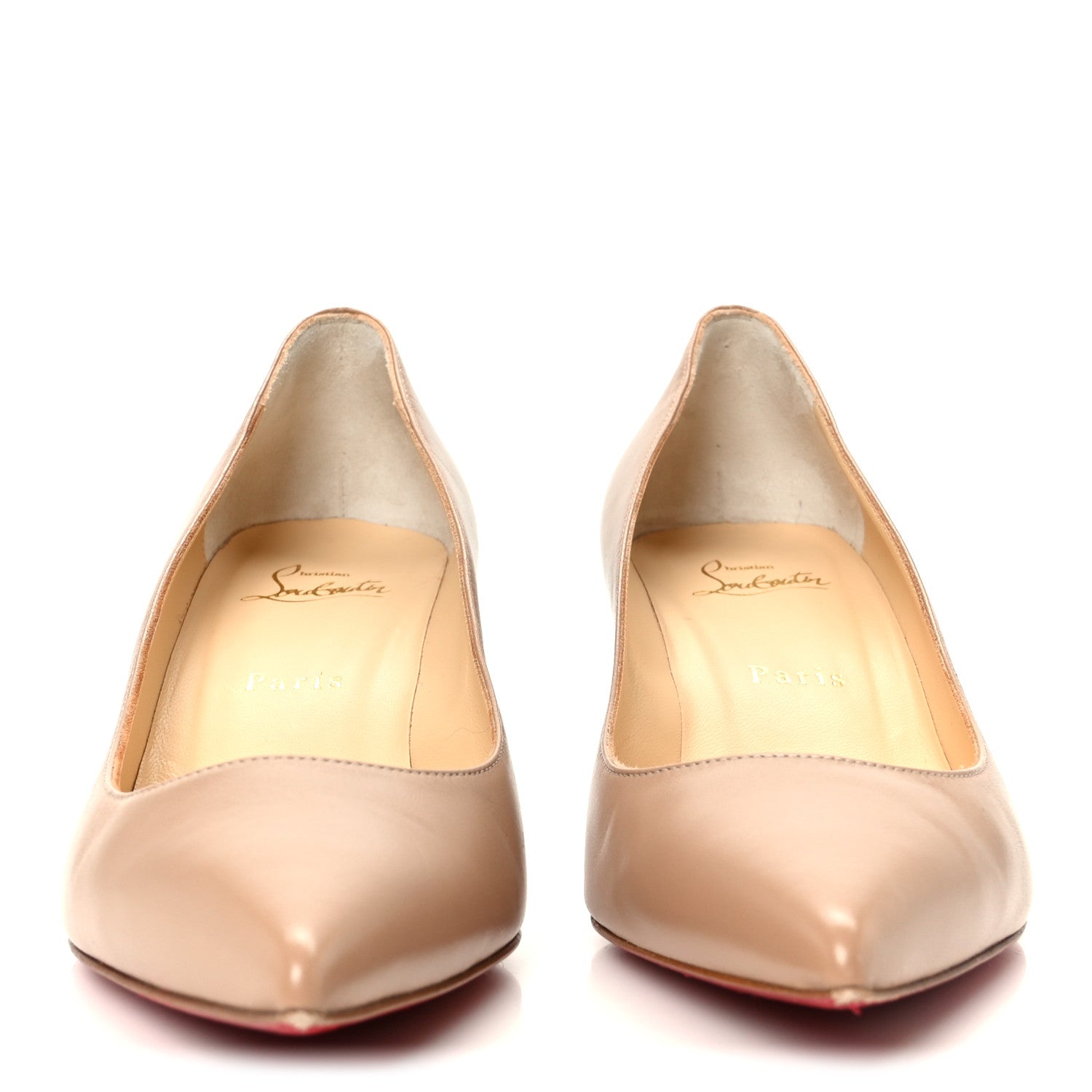 Christian Louboutin Nappa Kate 55 Pumps 38 Nude 3 of 10