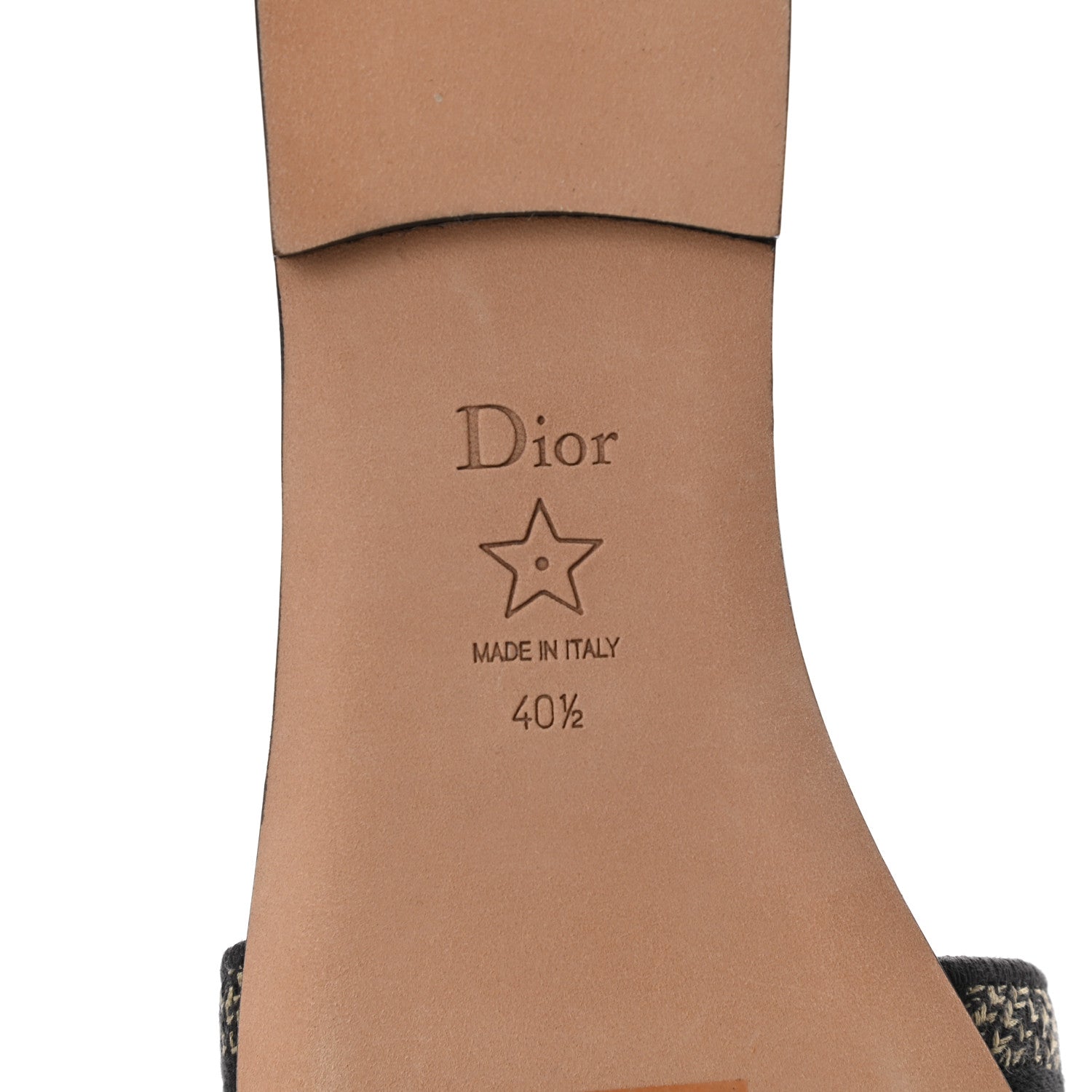Christian Dior Canvas Mizza Embroidered Dway Mules Slide Sandals 40.5 Beige Multicolor 6 of 11