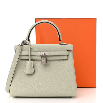 Hermes Togo Kelly Retourne 25 Gris Neve 11 of 11