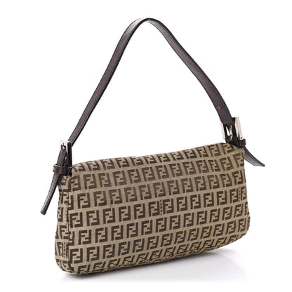 Fendi Zucchino Baguette Dark Brown 3 of 12
