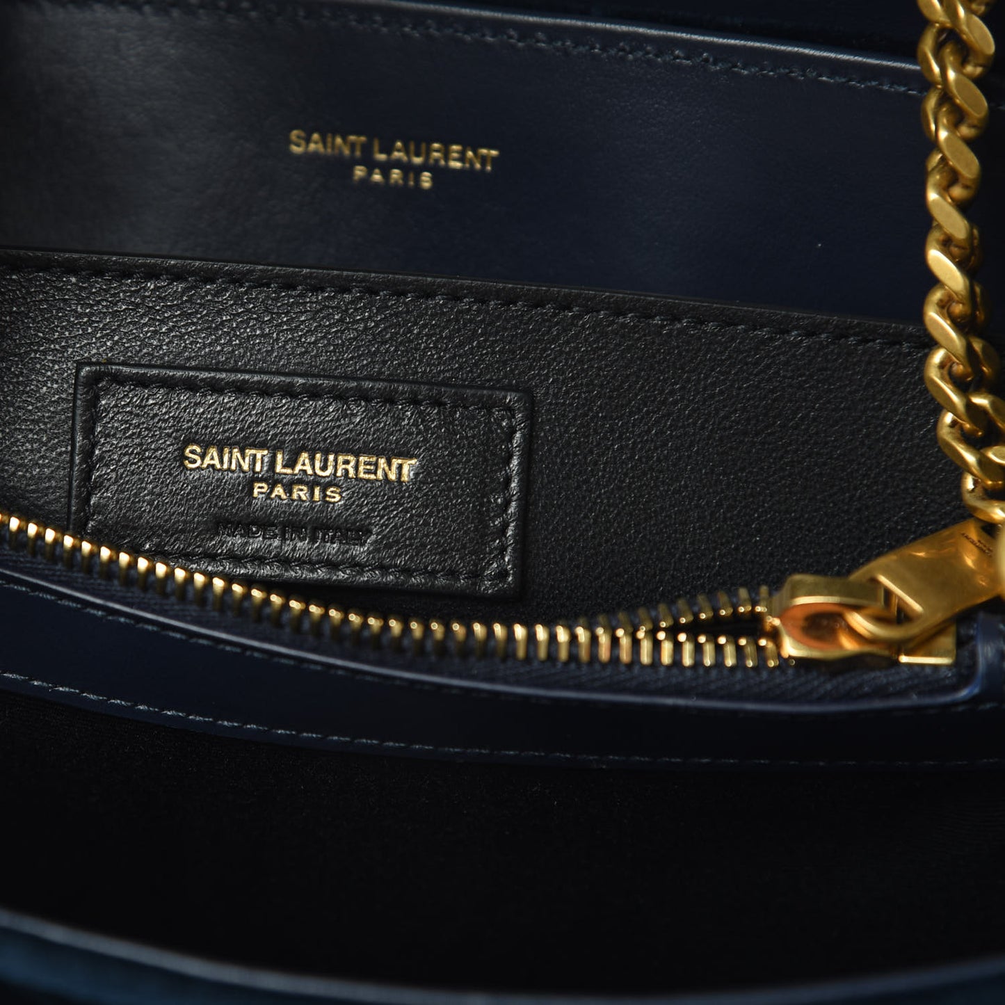 Velvet Y Quilted Monogram Small Loulou Chain Satchel Medium Blue