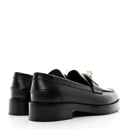 Hermes Calfskin Womens Hot Loafer 38.5 Black 4 of 8