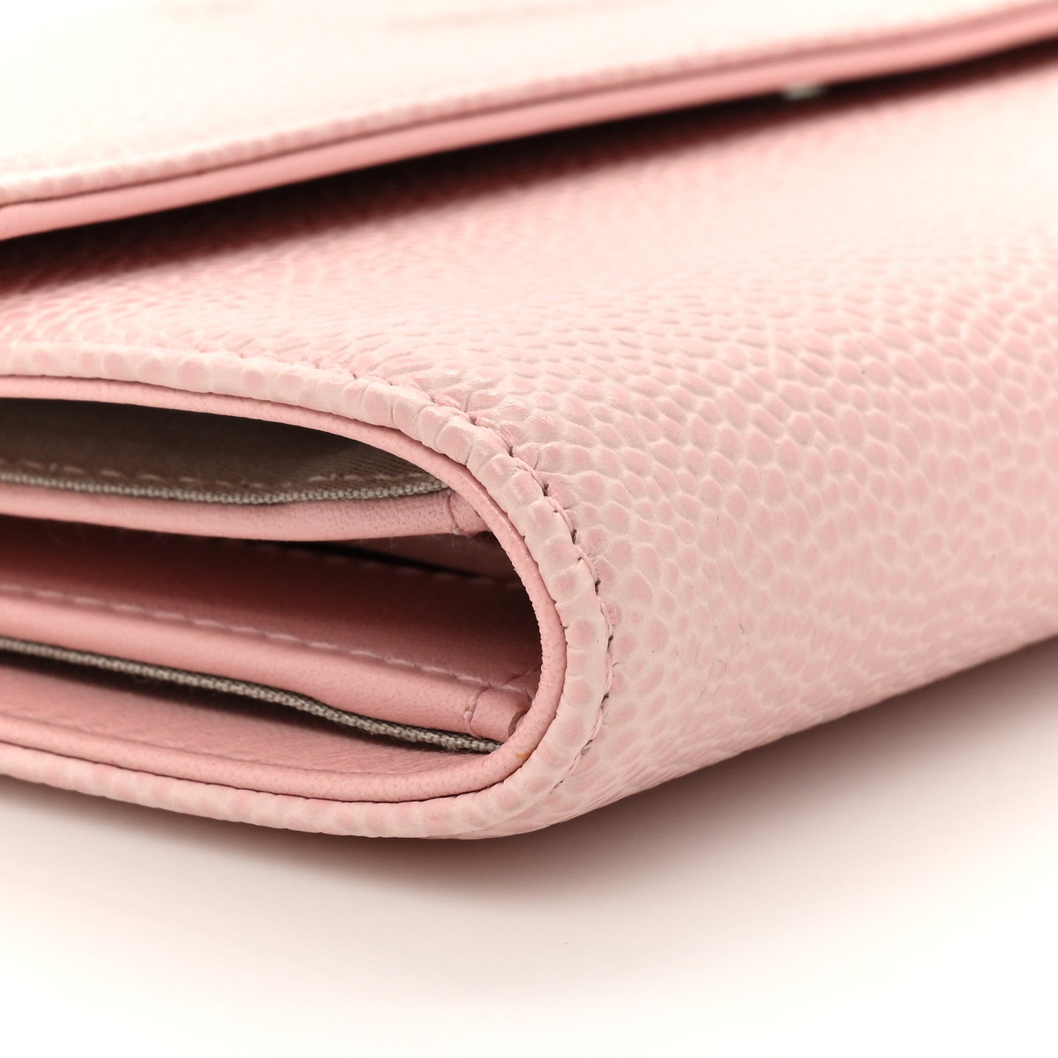 Chanel Caviar Timeless CC Large Gusset Flap Wallet Rose Pale 12 of 15
