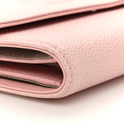 Chanel Caviar Timeless CC Large Gusset Flap Wallet Rose Pale 12 of 15