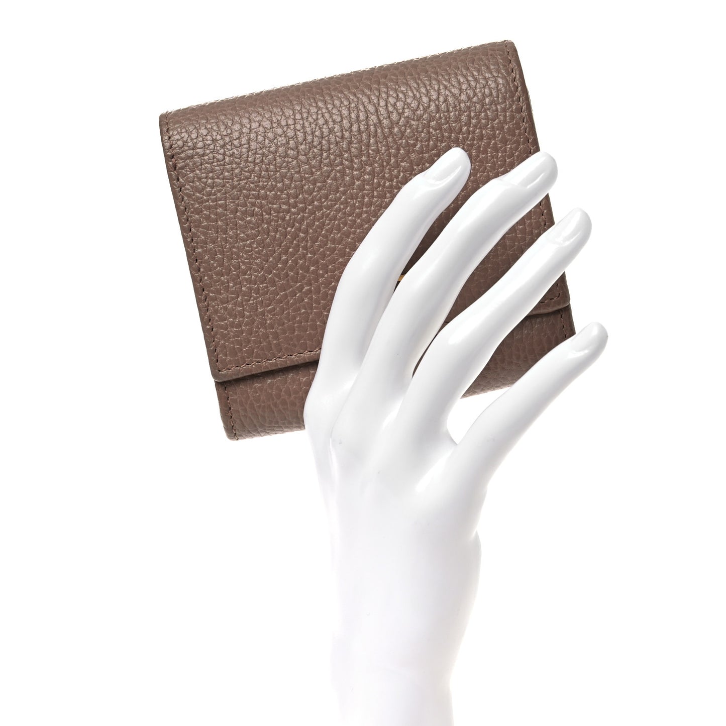 Dollar Calfskin Medium GG Marmont Wallet Beige