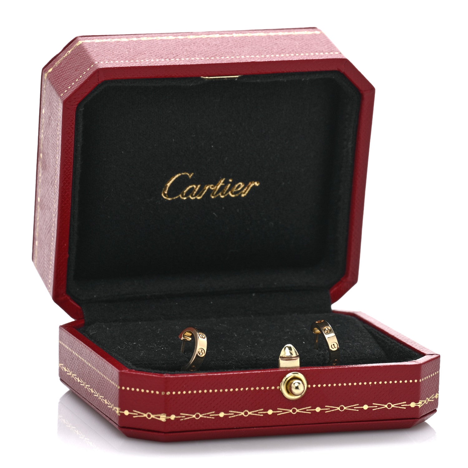 Cartier 18K Yellow Gold Small LOVE Hoop Earrings 5 of 5
