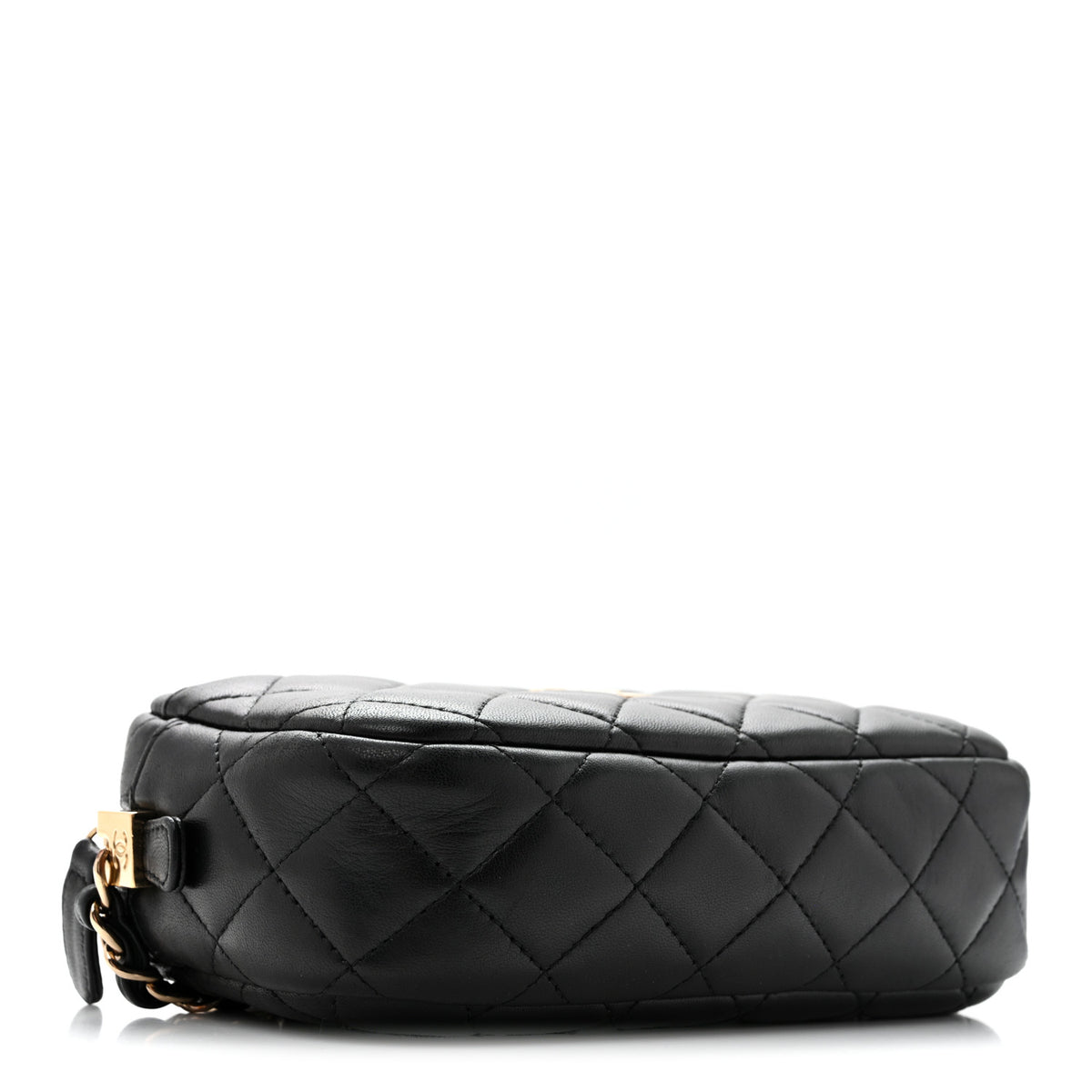 Lambskin Quilted Small Timeless Camera Case Black