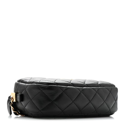 Chanel Lambskin Quilted Small Timeless Camera Case Black 4 of 13