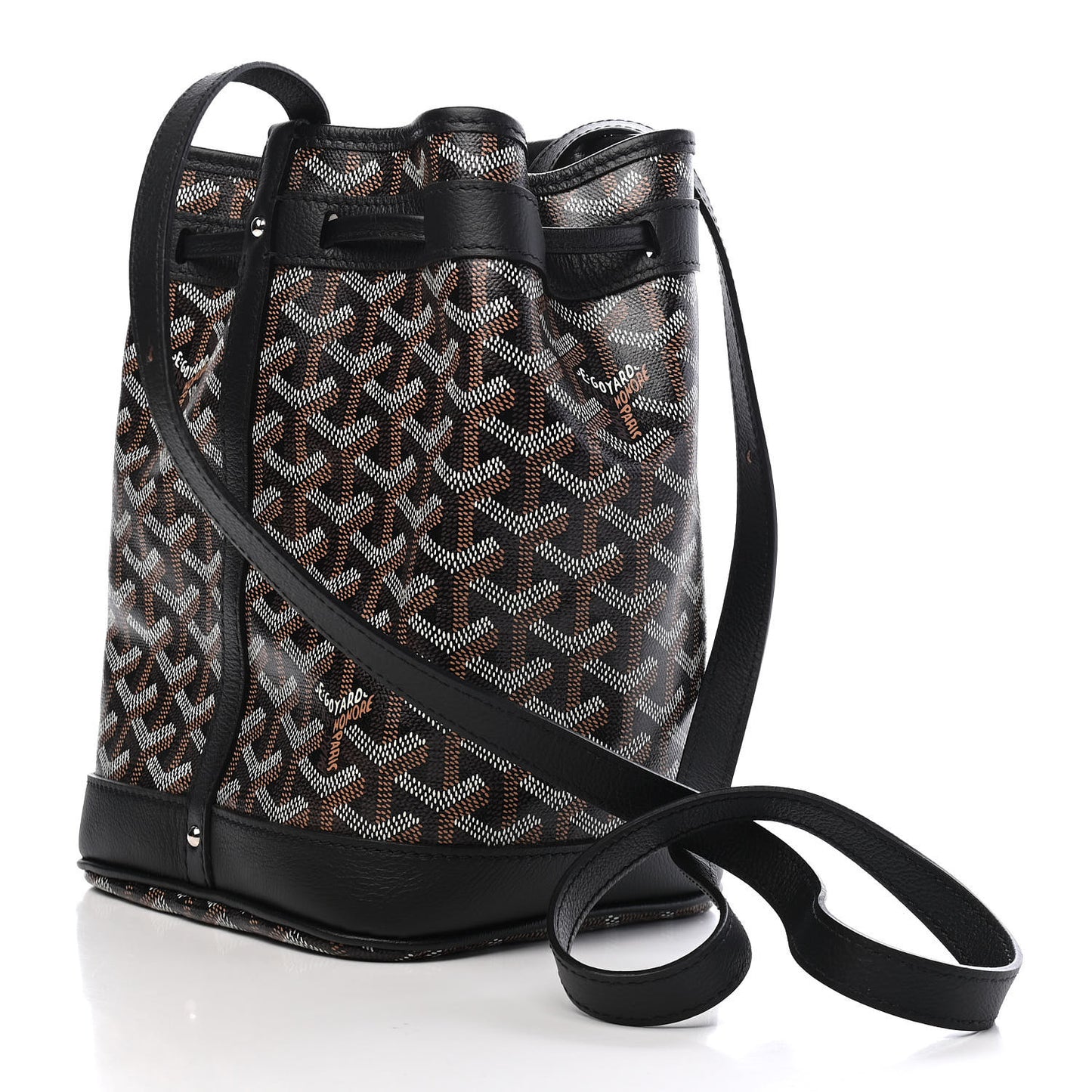 Goyardine Petit Flot Bucket Bag PM Black