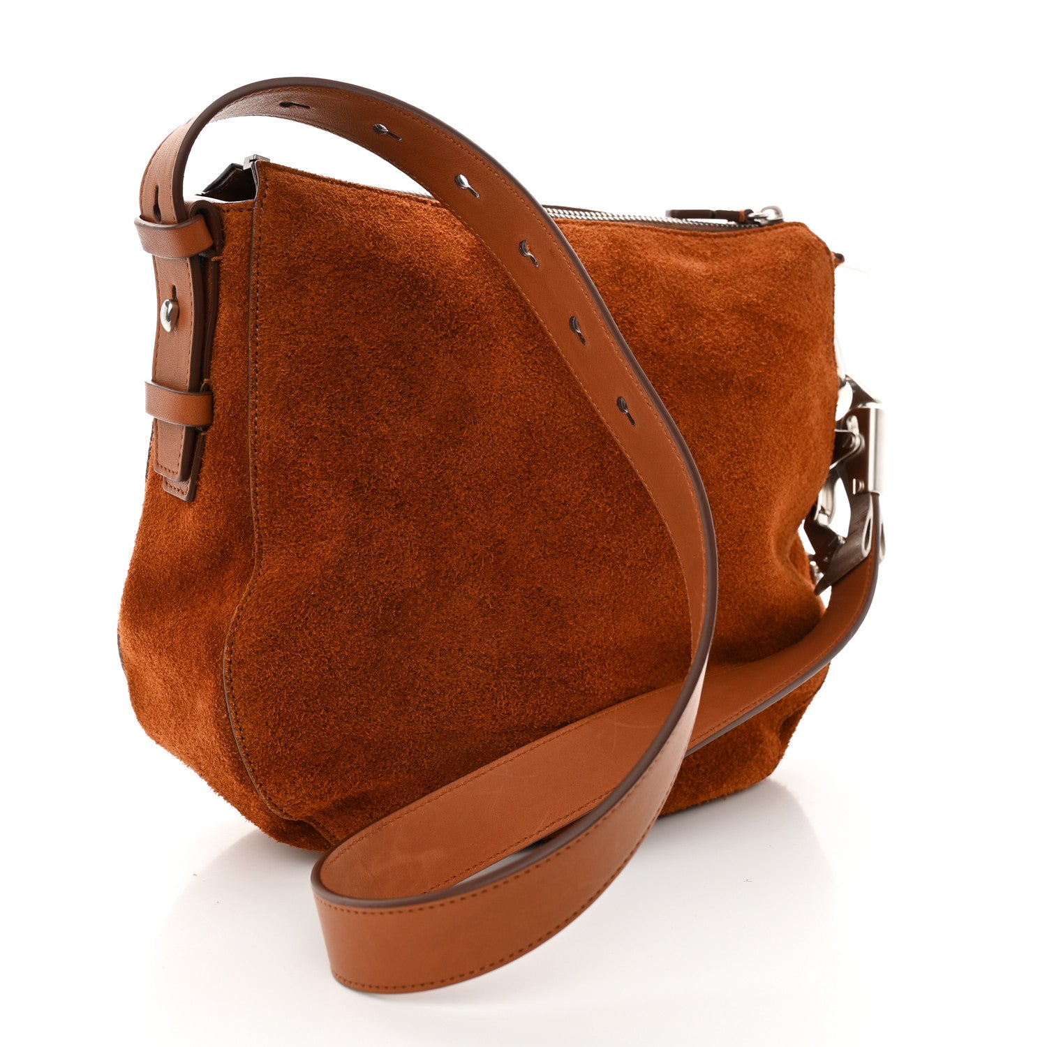 Burberry Suede Small Knight Bag Bruciato 3 of 12