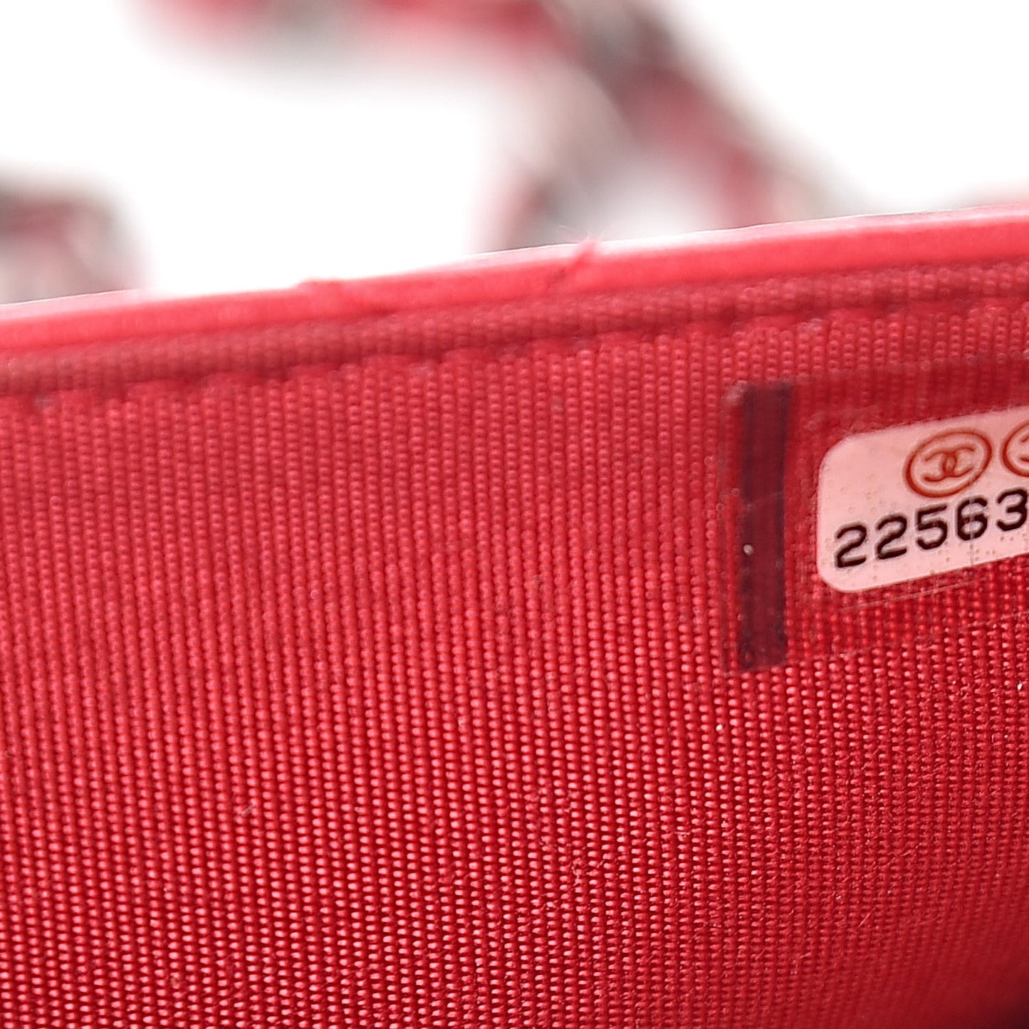 Calfskin Quilted Boy Wallet On Chain WOC Red