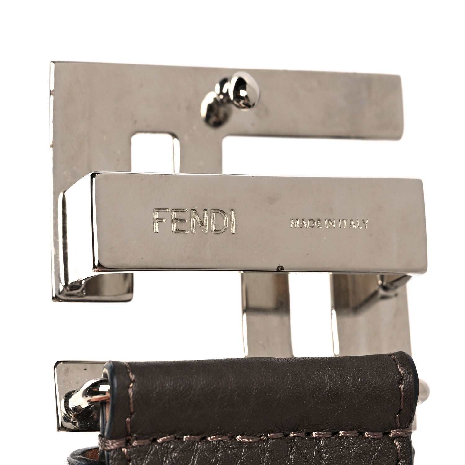 Fendi Cuoio Romano FF Buckle Belt 105 42 Brown 3 of 6