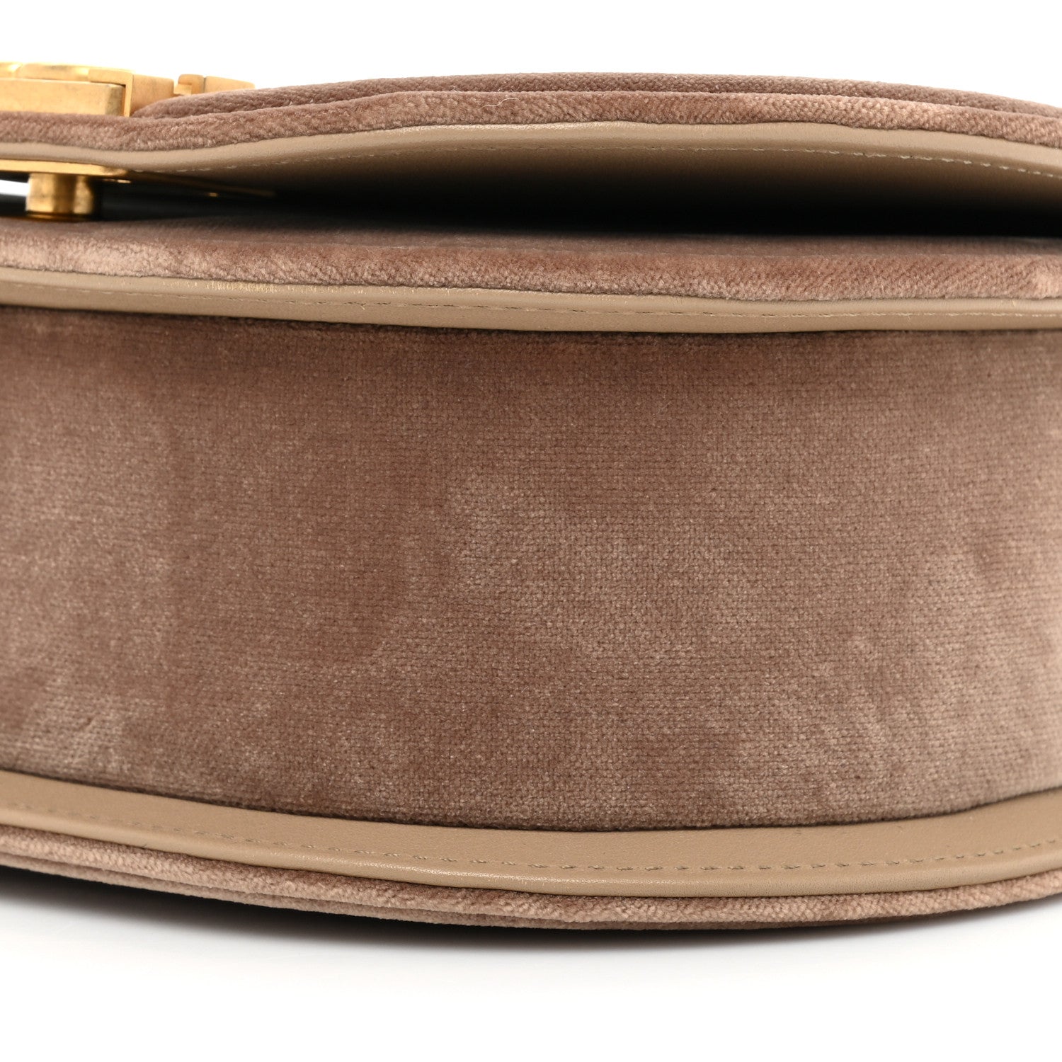 Chanel Velvet Quilted Small Boy Messenger Bag Beige 8 of 11