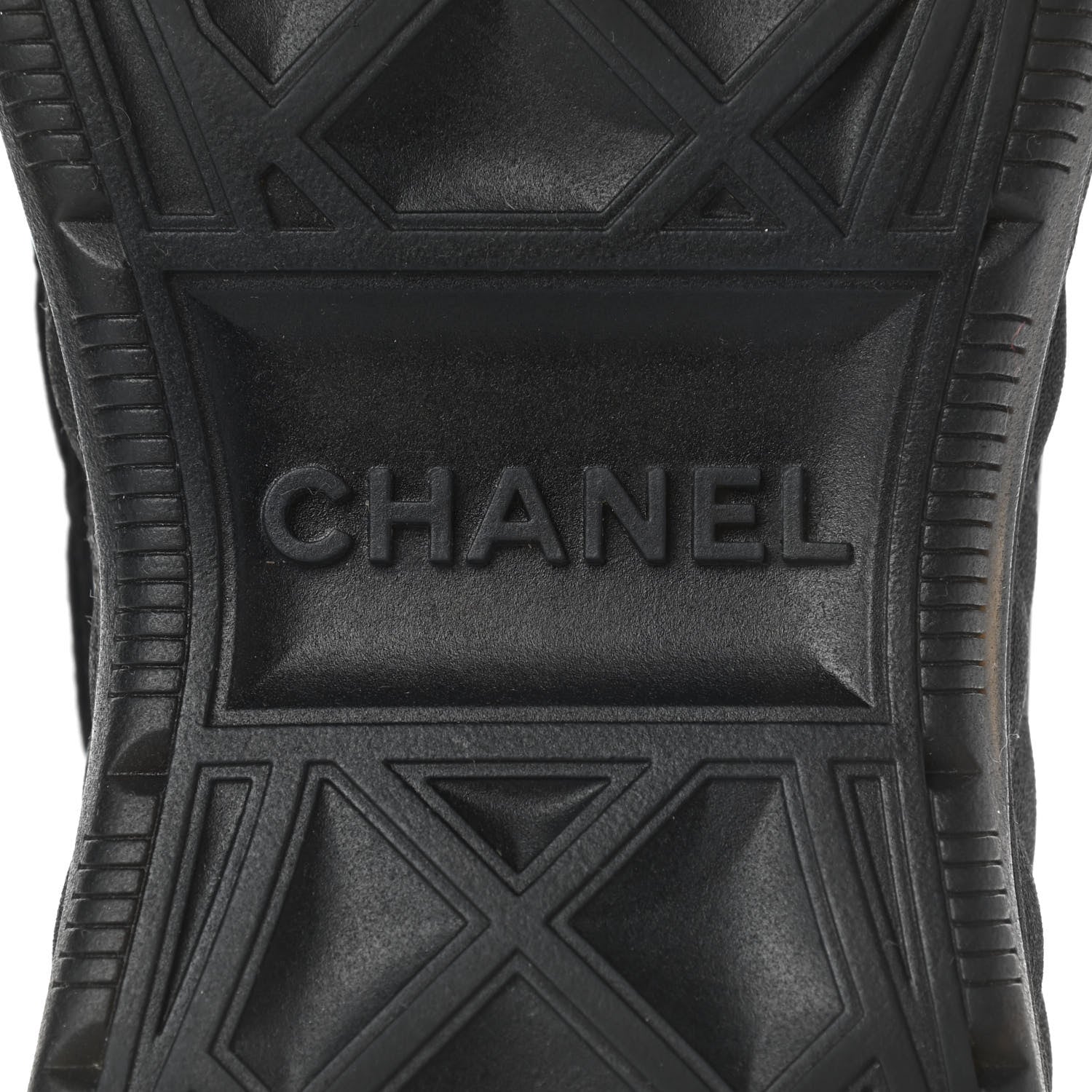 Chanel Suede Calfskin Mixed Fibers CC Sneakers 40 Black 6 of 10