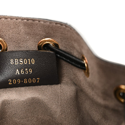 Fendi Vitello Liberty F is Fendi Bi-Color FF 1974 Embossed Mini Mon Tresor Bucket Bag Maya Black 8 of 12