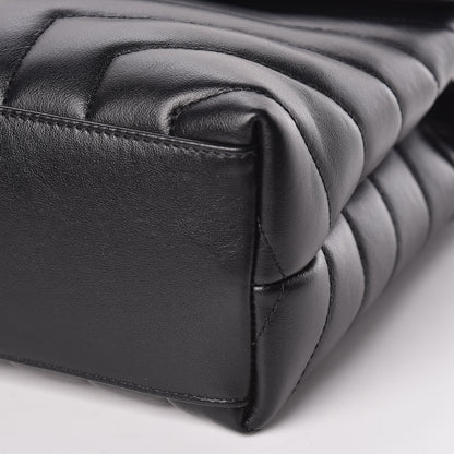Saint Laurent Calfskin Y Quilted Monogram Small Loulou Chain Satchel Black 10 of 10