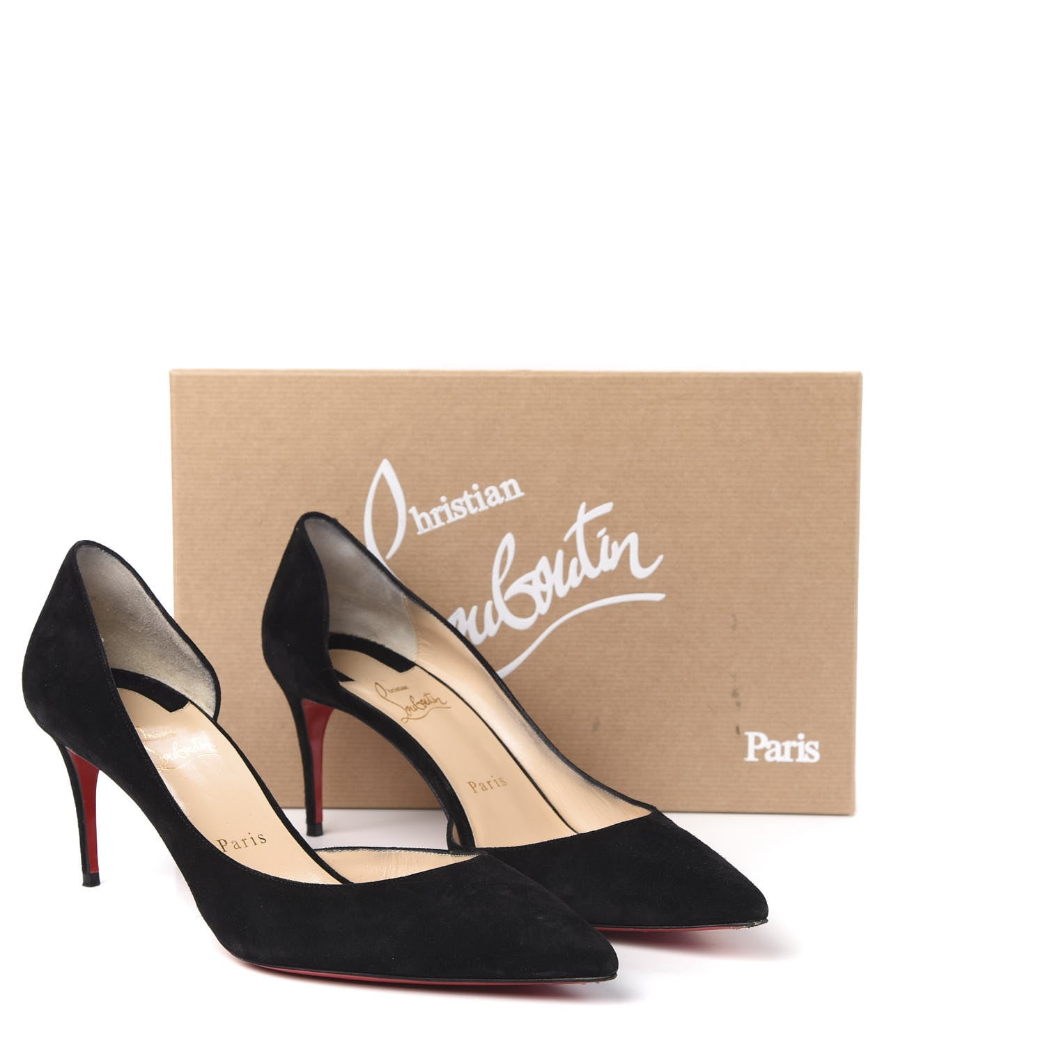 Christian Louboutin Veau Velours Iriza 70 Pumps 39.5 Black 8 of 8