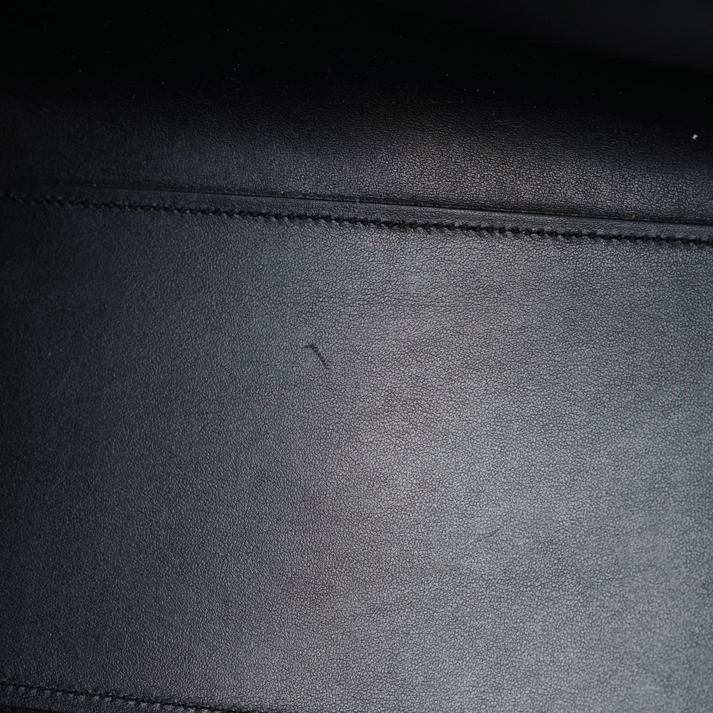 Grained Calfskin Small Sac De Jour Fog