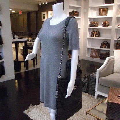 Chanel Lambskin Messenger Tote Black 2 of 12