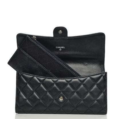 Chanel Lambskin Quilted Travel Wallet Navy 8 of 8