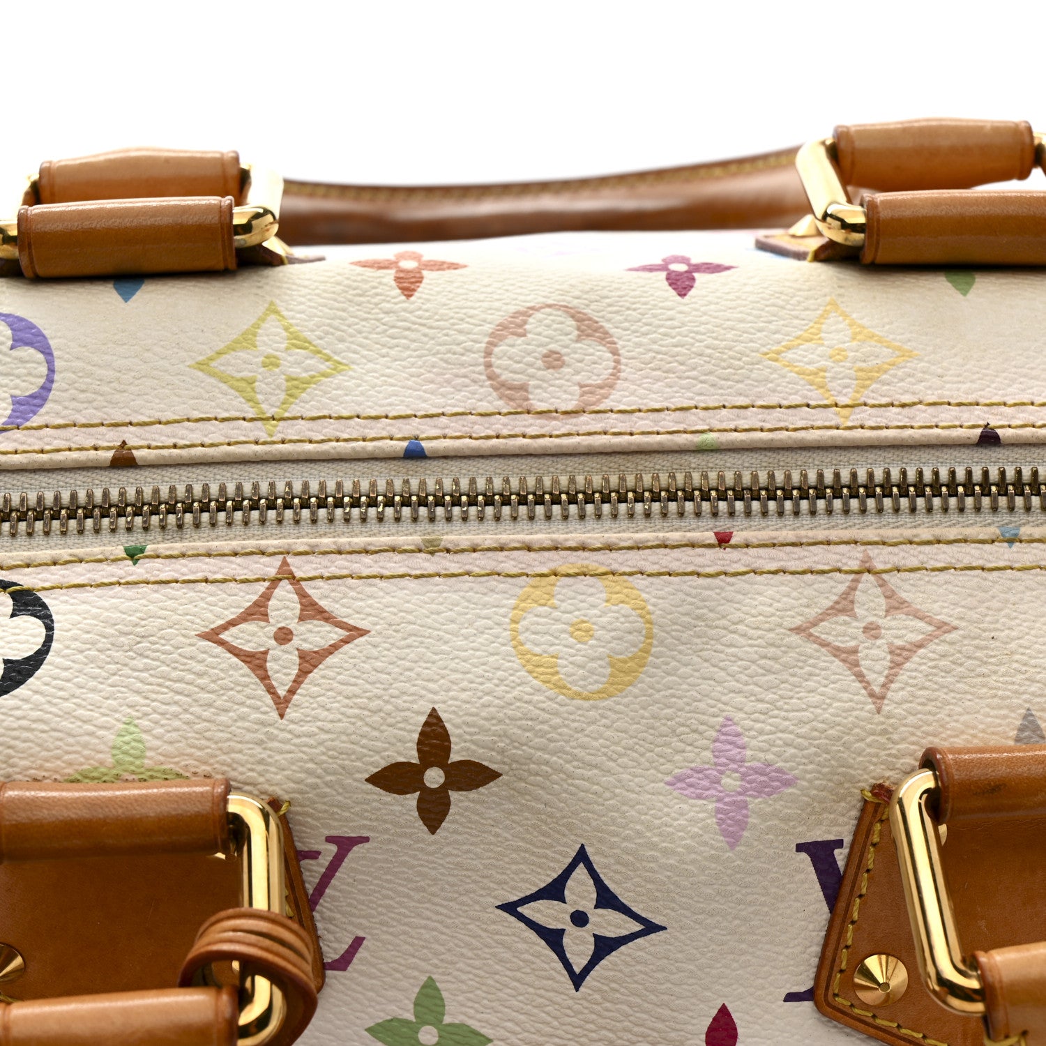 Louis Vuitton Monogram Multicolor Speedy 30 White 1830689