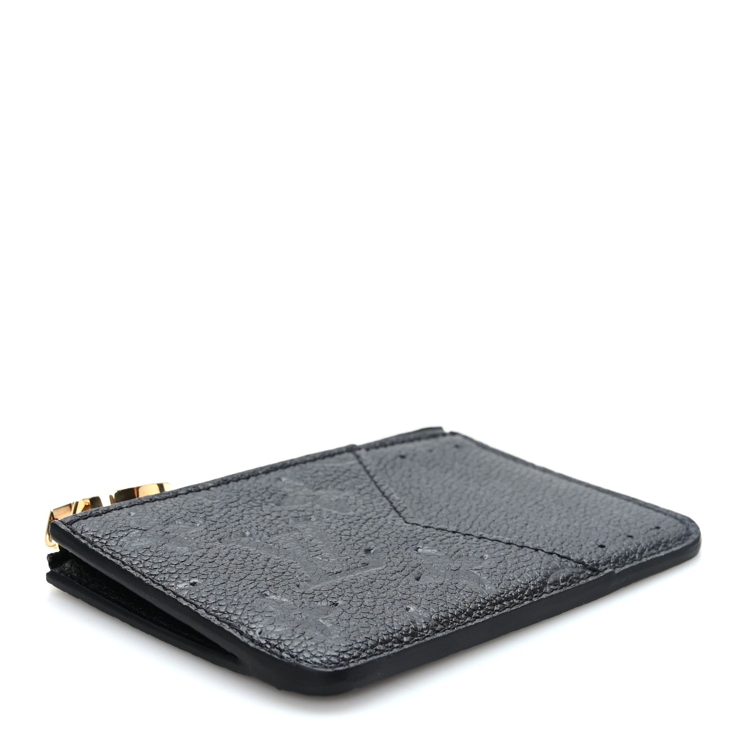 Empreinte Monogram Zipped Romy Card Holder Black