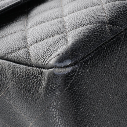 Chanel Caviar Jumbo Single Flap Black 8 of 9